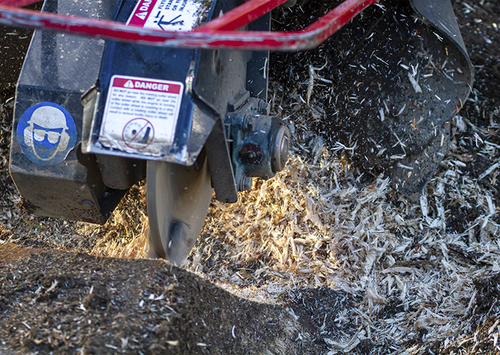 Fräse im Einsatz